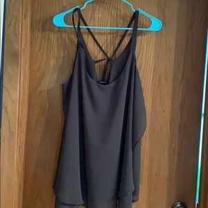 Grey sheer tank from torrid
